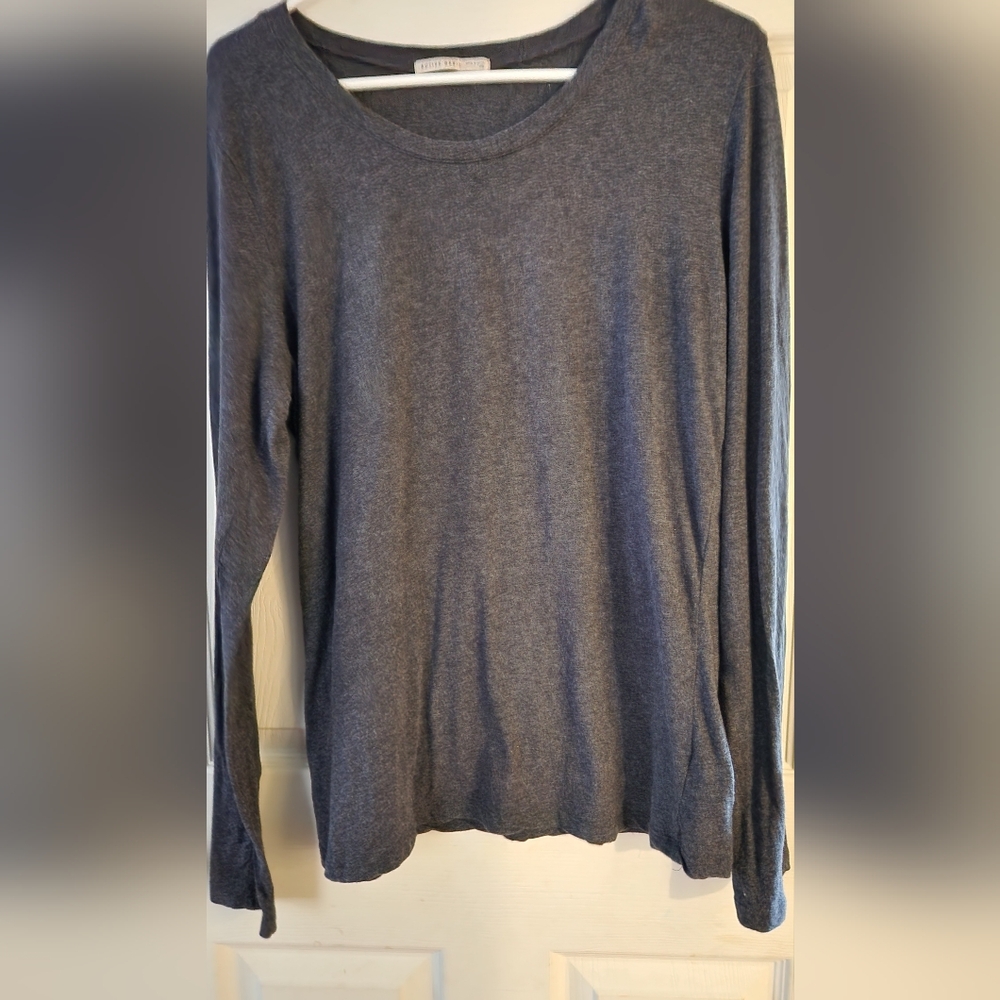 2/15 TOPS Active Basic Gray Long Sleeve Top
